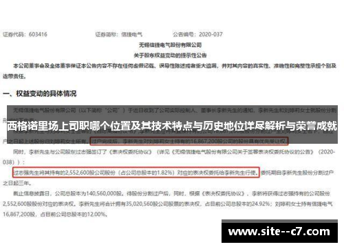 西格诺里场上司职哪个位置及其技术特点与历史地位详尽解析与荣誉成就