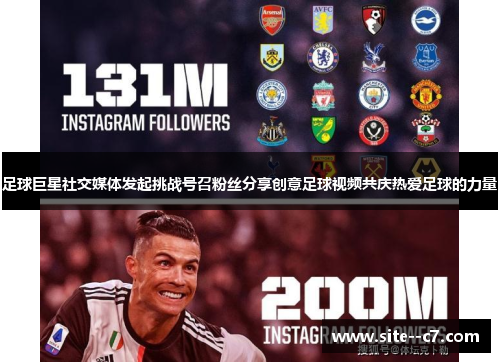 足球巨星社交媒体发起挑战号召粉丝分享创意足球视频共庆热爱足球的力量